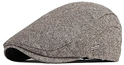 JAOAJ Uomo Coppola Berretto Regolabile Piatto Cappello Baschi Scozzesi Cappello Cotone Berretti Cappello Gatsby Ivy Irlandese cap