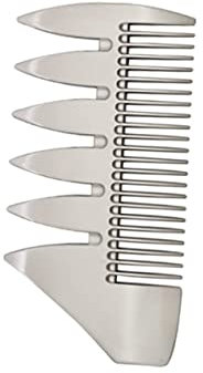 Healeved Unzerbrechlicher Doppelseitiger Kamm Aus Zinklegierung Perfekt Zum Rasieren Und Statische Haarbürste Für Männer