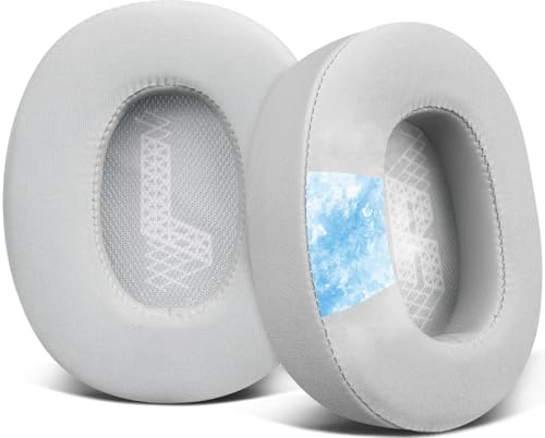 SOULWIT Cuscinetti Auricolari Ricambio in Gel Raffreddamento per JBL E65BTNC/Live 650BTNC/Live 770NC/Live 660NC/Duet NC Over-Ear, Padiglioni Cuffie con Schiuma ad Alta Densità