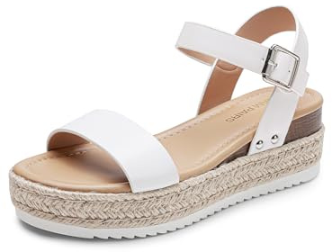 DREAM PAIRS Women's Platform Espadrilles Wedge Sandals