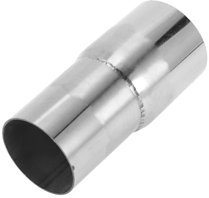 Motoforti 2.25 OD to 2.5 Mandrel Exhaust Pipe Adapter Concentric Reducer | 5 Length, Car Exhaust Pipe Tubing Piping Adapter, Silver Tone, 304 Stainless Steel