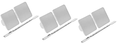Happyyami 3 Sets Nail Art Set Foundation Mixing Tray Brush Essential Nail Art Tools Compact for Travel
