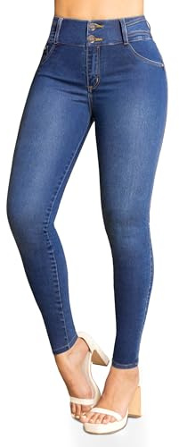 Bula, Pantalones Colombianos Levanta Cola, Butt Lifting Jeans, Made in Colombia, High Waist Butt Lifting Skinny Jeans, Blue Jeans