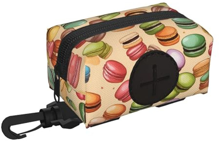 Dispensador de bolsas de basura con sabor a galletas de macarrón, perfecto para camping, senderismo