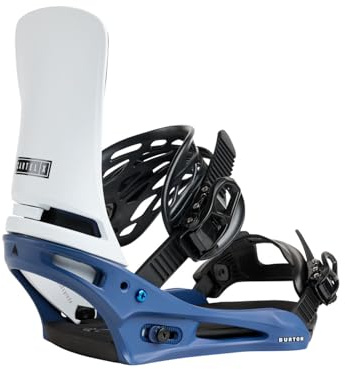 Burton - Cartel X Re:Flex Nightfall / White Men's Snowboard Bindings - Men - Size l - Blue