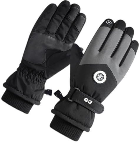 Zahoken Guantes Térmicos - Forro Polar Térmico Ligero Impermeable | Guantes De Invierno para Hombres Manoplas para Conducir - Hombres Mujeres Adultas Correr Conducir Esquiar Cazar Escalar