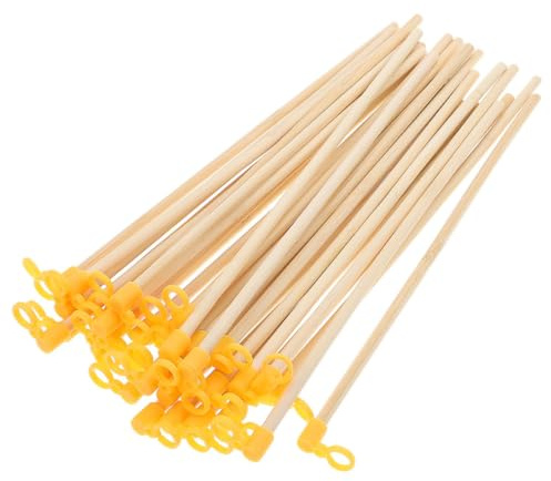 SEWACC Lot de 30 Poignées de Lanterne en Bois 27 CM Accessoires Légers pour Lanternes en Papier Bâtons Portatifs Adaptés aux Activités Extérieures et DIY Fournitures