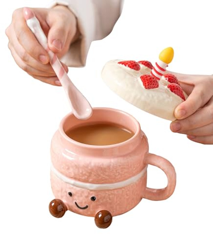 Roliga Kaffekoppar Söt Estetiskt Drinkglas