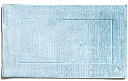 Möve Superwuschel Badteppich mit eingesticktem Logo, Baumwolle, Aquamarine, 60 x 100 cm