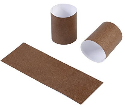 Gmark Self-Adhesive Brown Paper Napkin Bands (500 Count) - 4.25 x 1.5 Inch Professional Napkin Rings - Self-Sealing Disposable Silverware Wrappers for Restaurants & Formal Events GM1052A