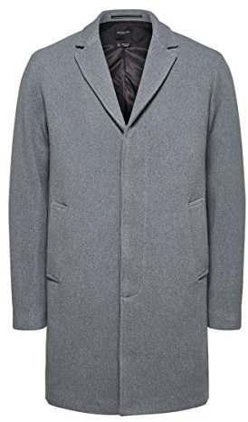 SELECTED HOMME Herr 16075841 Yllekappa, Grå, M