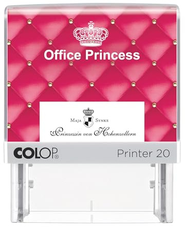 COLOP Kontorsstämpelset, skrivare 20 gör-det-själv-set, stämplar att sätta själv, inklusive typset och ikoner, prinsessa Maja från Hohenzollern