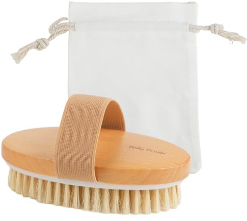Spazzola Corpo Setole di Cinghiale Esfoliante Massaggio Naturale