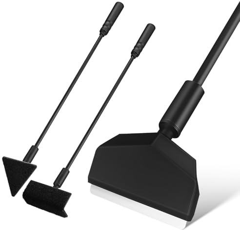 Alasum Kit de Nettoyage pour Aquarium, Brosse Angulaire 90°, Racloir pour Parois, Adapté aux Aquariums Jusqu’à 30 L, Outil Solide et Compact pour Entretien Facile