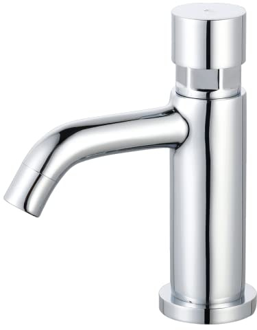 Essebagno Cilindro push robinet lave-mains chrome eau froide