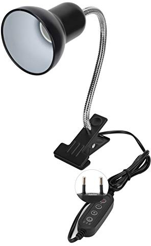 Support de Lampe Flexible pour Reptile, Pince de Fixation pour Lampe Chauffante et UV, Compatible avec Habitat d'Animaux de Compagnie (EU)