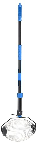 vidaXL Rollsammler, Obstpflücker mit Stahlstiel, Obstsammler Nusssammler Früchtesammler, Ballsammler für Golfbälle Tennisbälle, Blau 127cm Stahl