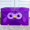 QUOKKA Spielzeug Aufbewahrungsbox für Jungen und Mädchen – 63x41x33 cm Groß Spielzeugkisten für Kinder mit Eulen -Zusammenklappbar – Griffe – Klappdeckel –Stoffbehälter für Spielzimmer