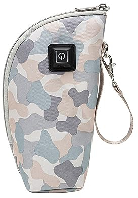 USB Baby Flaschenwärmer, Tragbar Reise Babyflaschenwärmer Universal Einstellbarer Babykostwärmer Thermostat Isolierbeutel Babyflaschen Kühler für Autofahren, Wandern, Einkaufen, Outdoor Fahren