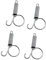 MAXIAOHAN Multifunctional Pet Door Spring Hooks for Fixing Cage Door Latch Locks for Parrot, Rabbit, Dog, Crate