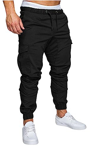 2024 Pantalones de Trabajo Hombre Cargo Con Bolsillos, Desmontables Sueltos, Ropa Deportiva, Deporte