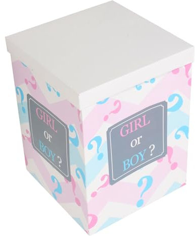 CHILDWEET Scatola Per Rivelazione Del Con Palloncini Vibranti Per Baby Shower Decorazioni Per Scatole Per Neonati Maschi O Femmine