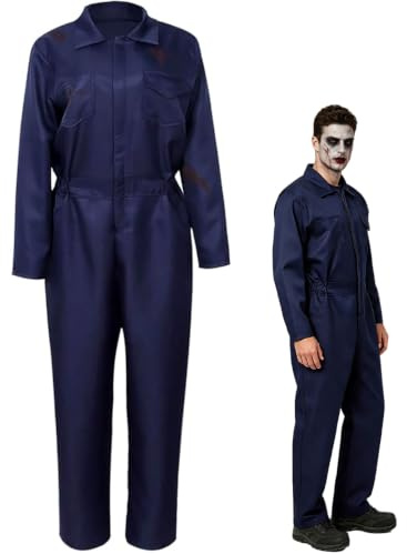 keland Deguisement Michael Myers Adulte Mike Myers Costume d'horreur Effrayant pour Halloween Cosplay