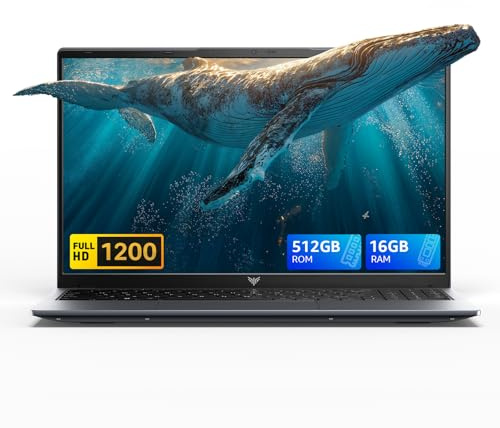 ACEMAGIC 16-Zoll-FHD-Display-Laptop, Ryzen 4300U mit bis zu 3,7 GHz (Beat 3500U/N97/N-95), 16 GB DDR4, 512 GB SSD, Notebook-Computer mit Metallgehäuse, unterstützt WiFi, BT5.0, 3*USB3.2