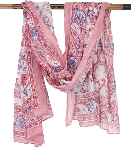 Guru-Shop, tunn duk, sarong, vägghängning, omlottkjol, sarongklänning, elfenben, bomull, storlek: en storlek, tryckta halsdukar