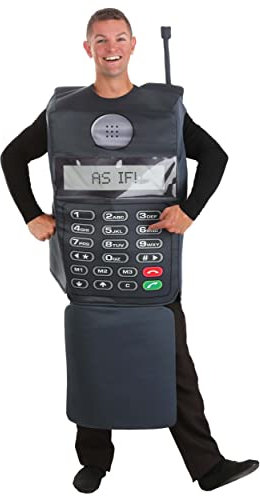 Adult Retro Flip Phone Fancy Dress Costume Standard