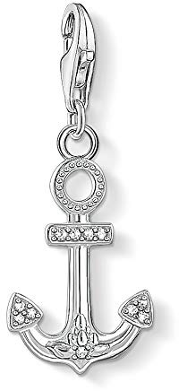 Thomas Sabo Women Charm Pendant Anchor Charm Club 925 Sterling Silver 1798-051-14