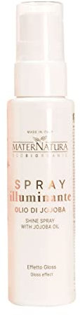 Maternatura, Spray Illuminante Capelli all'Olio di Jojoba, Azione Anticrespo e Gloss, Certificato Bio, Made in Italy - 100 ml