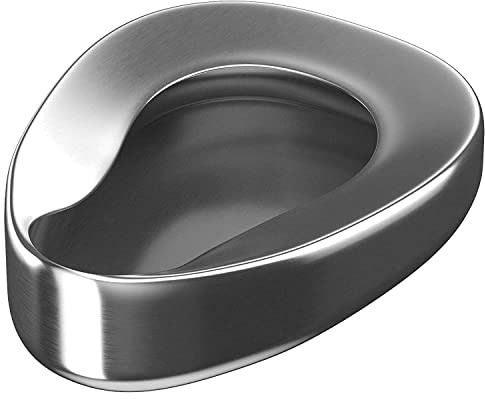 AAProTools Bedpan for Women Men Elderly Female Male Bedridden Patient Hospital Home Bed Pan Emergency Device (Stainless Steel)