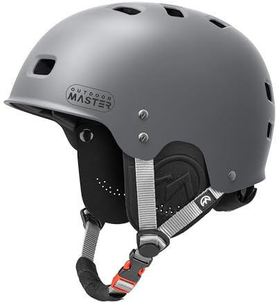 OutdoorMaster Kayak Helmet, Whitewater & Wakeboard Helmet for Men & Women, Water Helmet with Ear Pads, 12 Vents & Dial Fit Adjustment, Perfect for Kayaking & Boating