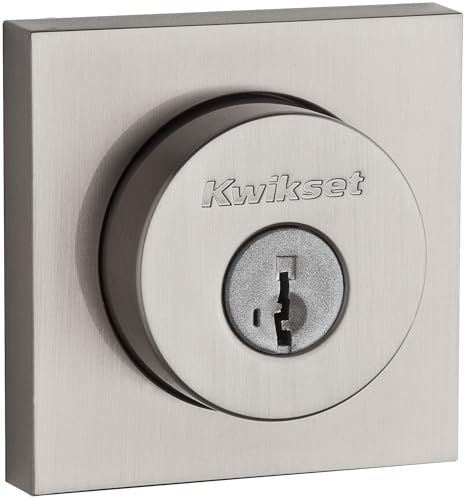 Kwikset 159SQT-S.STRKP Halifax Double Cylinder Keyed Entry Deadbolt with SmartKey - Satin Nickel