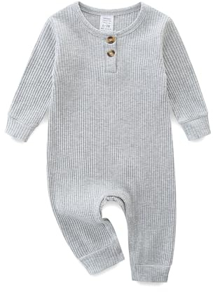 KIDDLETOWN Baby Boy Girl Clothes Long Sleeve Romper, Baby Grows Outfits, Newborn Cotton Bodysuits, Girl Boy Romper Set, Newborn Clothes Clothing Gift 3-6 Months
