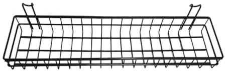 F Fityle Cestino in Filo Metallico sospeso, Multiuso con Ganci, Organizer per riporre Oggetti in casa, Cestino in Filo di Ferro per dormitorio, Cucina, Garage, Nero
