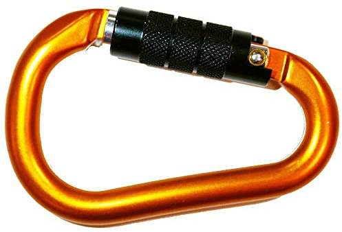 Kong. HMS Napik Twist Lock. Connettore in alluminio con ghiera a 2 movimenti e sistema Keylock. Forma a base larga. Ghiera Automatica. 85g.