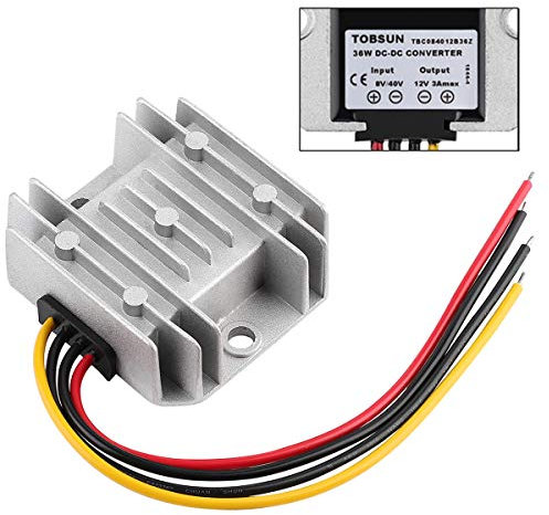 Golf CART Voltage Reducer Automatic Buck Boost Converter DC 8V-40V to 12V 3A 36W Step Down Up Regulator Waterproof Module Transformer