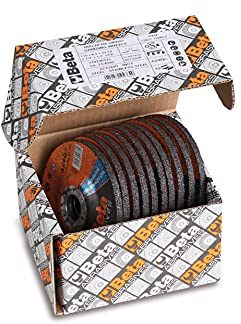 Beta 11023 125X6,5 - Dischi abrasivi da sbavo per acciaio e inox, esecuzione a centro depresso, da utilizzare con smerigliatrici portatili angolari