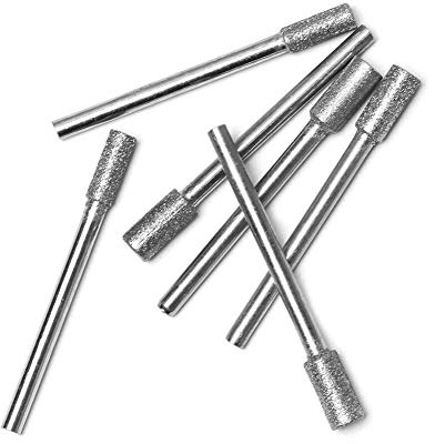 Abrasive polishing tools Micro-carved Needle Round File, 5 Pieces Of Diamond Chainsaw Sharpener (Color : 4mm)
