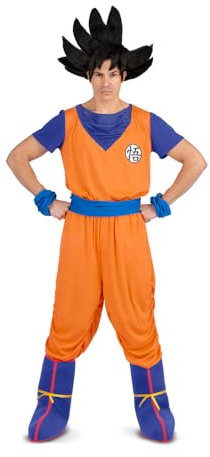 VIVING Goku-Kostüm L (Shirt, Gürtel, Hose, Stiefelstulpen und Armbänder) (230314)