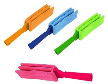 TEMPO DI SALDI Spolverino Cattura Polvere E Pulizia Veneziane Con Panno Microfibra Removibile