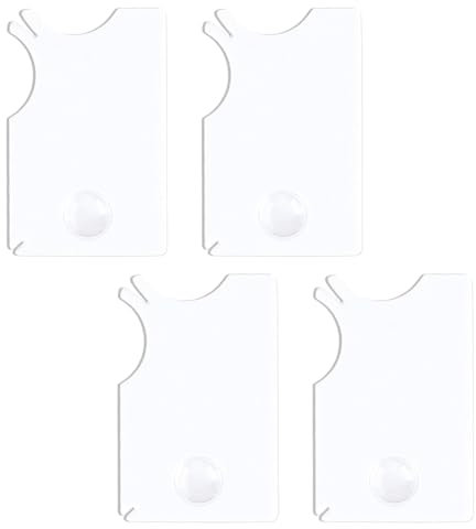 UENXRXE 4 Stück Zeckenkarte Mensch, Zeckenkarte, Zeckenkarte Für Menschen, Mit Lupe, Zeckenkarte Kinder, Zeckenkarte Hund, Schnell Und Sanft Zecken Vom Haustier Oder Menschen Entfernen(Weiß)