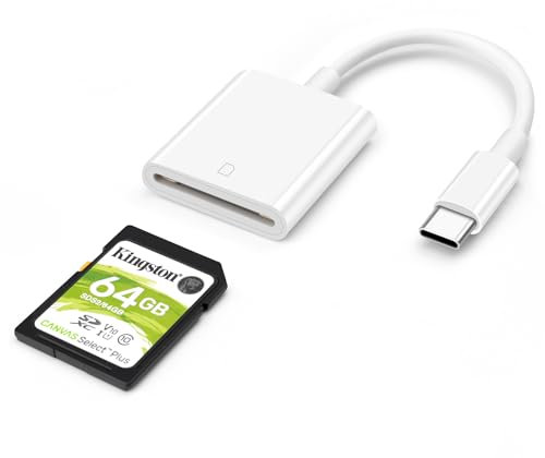 AIYEEN Lettore di schede SD USB C, Lettore di schede SD per dispositivo di tipo C Adattatore per lettore di schede SD USB-C compatibile con iPhone 15 Pro Max iPad Samsung Galaxy S23/22, Fotocamera