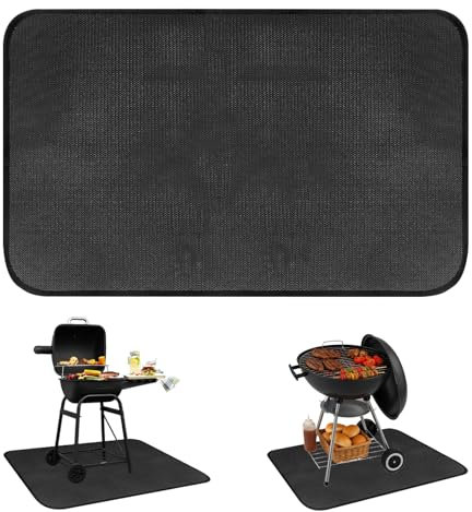 JNUYISW Alfombra Ignifuga, 76 X 122cm Rectángulo Alfombra Termica Suelo Impermeable Alfombra de Piso Fácil de Limpiar Protector Suelo Chimenea para Exterior, Patio, Terraza, Césped, Césped