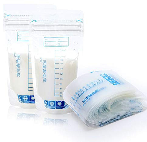 Fdit 30Pcs Vorsterilisierte Muttermilch-Aufbewahrungsbeutel Milchbehälter-Beutel mit genauen Messungen und auslaufsicherem Anti-Leak-Transparent