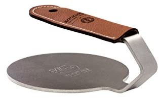 Kockums Jernverk - Burger Smasher Leder 14⌀/ 660g - Schwedischer Edelstahl Von Hoher Qualität Ohne Scharfe Kanten - Erreichen Sie Restaurantqualität Zu Hause, Eine Perfekte Smash Burger Presse