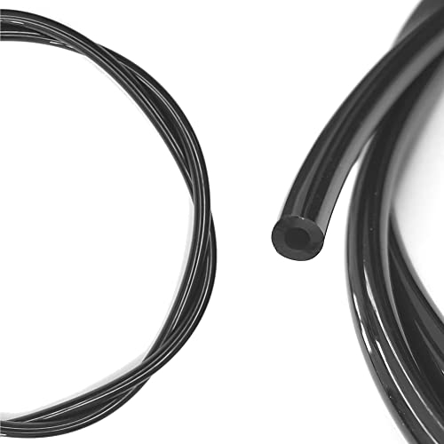 cyclingcolors durite essence 2.5mm intérieur x 5mm x 1m noire silicone tondeuse tracteur débroussailleuse tronçonneuse coupe bordure souffleur taille haie thermique tuyau carburant