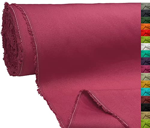 A-Express 100 % bomullsduk tygmaterial klädtillverkning tyg gardinväskor 145 cm bred 250 GSM säljs per meter – halvmeter 50 cm x 145 cm rosa